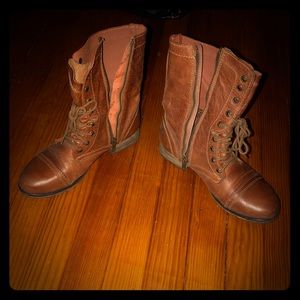 Brown rustic Steve Madden boots
